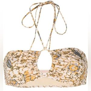 Ulla Johnson Formentara citrus-print bikini top